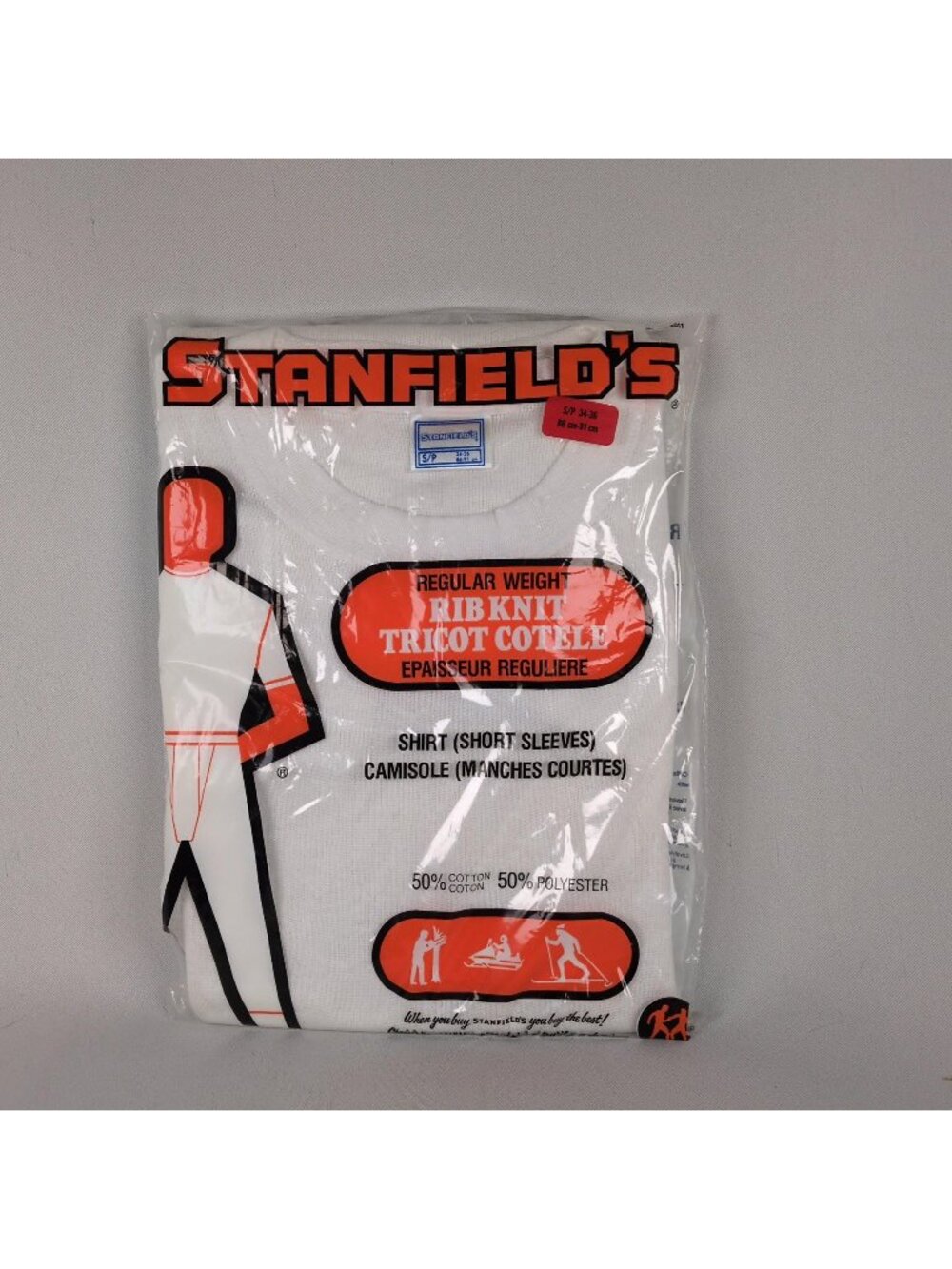 Vintage Stanfield's Undershirt NWT Small Rib Knit